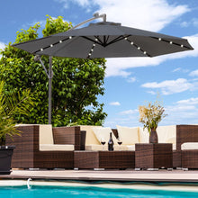 Afbeelding in Gallery-weergave laden, Floraya - Zweefparasol 300 of 350cm - LED verlichting - Div. Kleuren