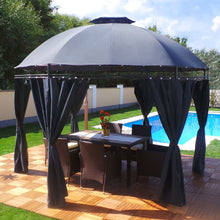 Afbeelding in Gallery-weergave laden, Floraya - Prieel DeLuxe Rond - 350cm - LED verlichting - Solar - 4 kleuren