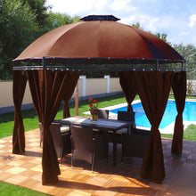 Afbeelding in Gallery-weergave laden, Floraya - Prieel DeLuxe Rond - 350cm - LED verlichting - Solar - 4 kleuren