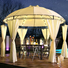Afbeelding in Gallery-weergave laden, Floraya - Prieel DeLuxe Rond - 350cm - LED verlichting - Solar - 4 kleuren