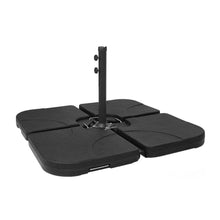 Afbeelding in Gallery-weergave laden, Floraya - Parasolvoet tegels - 4 stuks - 50x50x8 cm - vulbaar