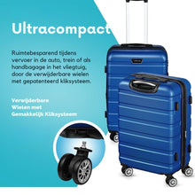 Afbeelding in Gallery-weergave laden, Floraya - 3- Delige kofferset - Napoli - afneembare wielen - Div. Kleuren