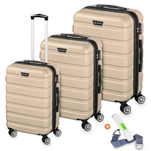 Afbeelding in Gallery-weergave laden, Floraya - 3- Delige kofferset - Napoli - afneembare wielen - Div. Kleuren