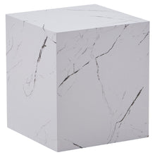 Afbeelding in Gallery-weergave laden, Floraya - Bijzettafel Cuboid - Marmerlook - diverse kleuren - 55x55x40 cm