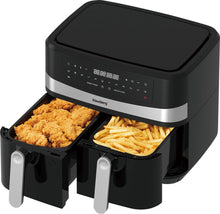 Afbeelding in Gallery-weergave laden, Floraya - airfryer met 2 lades - Klausberg - 2x 4,5L mand - 1750W