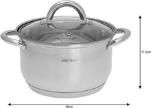 Afbeelding in Gallery-weergave laden, Floraya - Kinghoff pannenset - 10 delig - RVS - Alle warmtebronnen