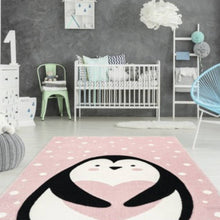 Afbeelding in Gallery-weergave laden, Floraya - Vloerkleed - Pengu - Roze - 80x150cm of 120x170cm - Laagpolig