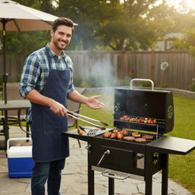Afbeelding in Gallery-weergave laden, Floraya - Houtskoolbarbecue L - Met ingebouwde thermometer - Zwart