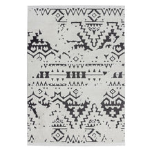 Afbeelding in Gallery-weergave laden, Floraya - Vloerkleed Agadir - Wit/Zwart - Diverse afmetingen - 17mm dik - Laagpolig