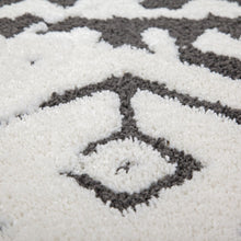 Afbeelding in Gallery-weergave laden, Floraya - Vloerkleed Agadir - Wit/Zwart - Diverse afmetingen - 17mm dik - Laagpolig