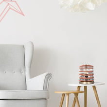 Afbeelding in Gallery-weergave laden, Floraya - Tafellamp Aladdin - Glas - Champagne/Koper - 20x20x21 cm