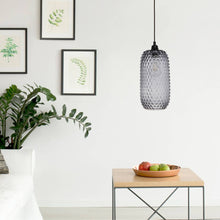 Afbeelding in Gallery-weergave laden, Floraya - Glazen Hanglamp Bubbles - Grijs of Roze - 15x15x34 cm