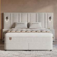 Afbeelding in Gallery-weergave laden, Floraya - Boxspring Royal XL Beige - met opbergruimte - 160/180 x 200cm