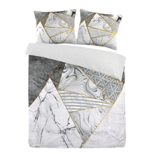 Afbeelding in Gallery-weergave laden, Floraya - Dekbedovertrekset Chique - Diverse afmetingen - Goud/Wit/Grijs