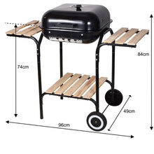 Afbeelding in Gallery-weergave laden, Floraya - Houtskoolbarbecue M- Met ingebouwde thermometer - Zwart