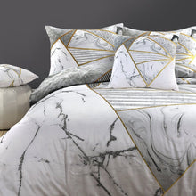 Afbeelding in Gallery-weergave laden, Floraya - Dekbedovertrekset Chique - Diverse afmetingen - Goud/Wit/Grijs