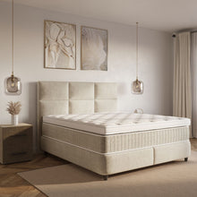 Afbeelding in Gallery-weergave laden, Floraya - Boxspring Verdo Beige met opbergruimte - 140/160/180x200/210/220cm