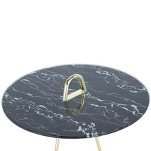 Afbeelding in Gallery-weergave laden, Floraya - Bijzettafel Pendulo - Zwart/Goud of Wit/Goud - 46x46x60 cm