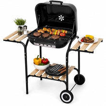 Afbeelding in Gallery-weergave laden, Floraya - Houtskoolbarbecue M- Met ingebouwde thermometer - Zwart