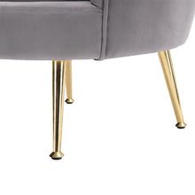 Afbeelding in Gallery-weergave laden, Floraya - Fauteuil Barbara - Grijs/Goud - Draagkracht 120KG