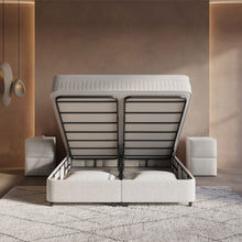 Afbeelding in Gallery-weergave laden, Floraya - Boxspring Linea Beige - met opbergruimte - 140/160/180 x 200cm