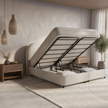 Afbeelding in Gallery-weergave laden, Floraya - Boxspring Arcus Off-White - met opbergruimte - 140/160/180 x 200cm