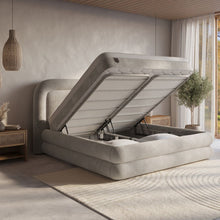 Afbeelding in Gallery-weergave laden, Floraya - Boxspring Halo Taupe - met opbergruimte - 160/180 x 200cm
