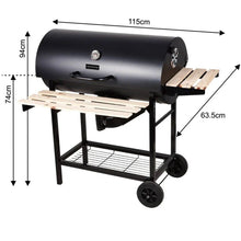 Afbeelding in Gallery-weergave laden, Floraya - Houtskoolbarbecue XL - Met ingebouwde thermometer - Zwart
