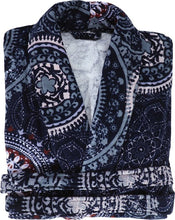 Afbeelding in Gallery-weergave laden, Floraya - Badjas Xiang - Blauw - Diverse Maten - Unisex - 100% katoen