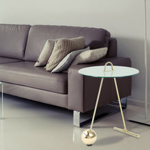 Afbeelding in Gallery-weergave laden, Floraya - Bijzettafel Pendulo - Zwart/Goud of Wit/Goud - 46x46x60 cm