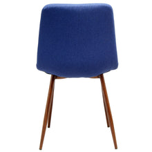 Afbeelding in Gallery-weergave laden, Floraya - Set 2 Eetkamerstoelen Maggie - Blauw - Maximale draagkracht 120KG