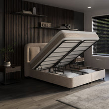 Afbeelding in Gallery-weergave laden, Floraya - Boxspring Velar Beige - met opbergruimte - 140/160/180 x 200cm