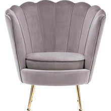 Afbeelding in Gallery-weergave laden, Floraya - Fauteuil Barbara - Grijs/Goud - Draagkracht 120KG