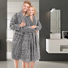 Afbeelding in Gallery-weergave laden, Floraya - Badjas Spa DeLuxe - Grijs - Diverse Maten - Unisex - 100% katoen