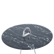 Afbeelding in Gallery-weergave laden, Floraya - Bijzettafel Pendulo - Zwart/Zilver of Wit/Zilver - 46x46x60 cm
