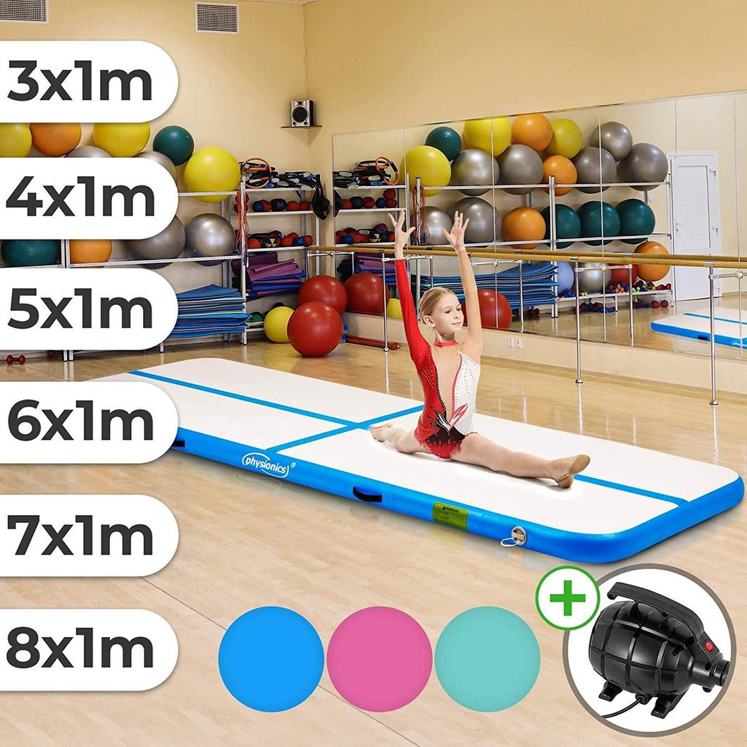 Opblaasbare PVC gymnastiekmat - Diverse kleuren - Diverse afmetingen