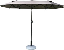 Afbeelding in Gallery-weergave laden, Floraya - Dubbele Parasol - 300x150cm - Hoogte 217cm - Antraciet
