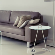 Afbeelding in Gallery-weergave laden, Floraya - Bijzettafel Pendulo - Zwart/Zilver of Wit/Zilver - 46x46x60 cm
