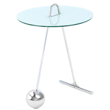Afbeelding in Gallery-weergave laden, Floraya - Bijzettafel Pendulo - Zwart/Zilver of Wit/Zilver - 46x46x60 cm
