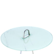 Afbeelding in Gallery-weergave laden, Floraya - Bijzettafel Pendulo - Zwart/Zilver of Wit/Zilver - 46x46x60 cm
