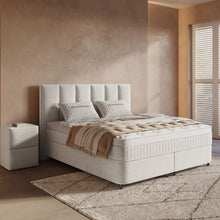 Afbeelding in Gallery-weergave laden, Floraya - Boxspring Linea Beige - met opbergruimte - 140/160/180 x 200cm
