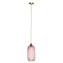 Afbeelding in Gallery-weergave laden, Floraya - Glazen Hanglamp Bubbles - Grijs of Roze - 15x15x34 cm
