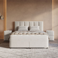 Afbeelding in Gallery-weergave laden, Floraya - Boxspring Linea Beige - met opbergruimte - 140/160/180 x 200cm
