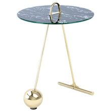 Afbeelding in Gallery-weergave laden, Floraya - Bijzettafel Pendulo - Zwart/Goud of Wit/Goud - 46x46x60 cm

