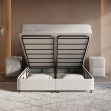 Afbeelding in Gallery-weergave laden, Floraya - Boxspring Horizon Off-White - met opbergruimte - 140/160/180 x 200cm
