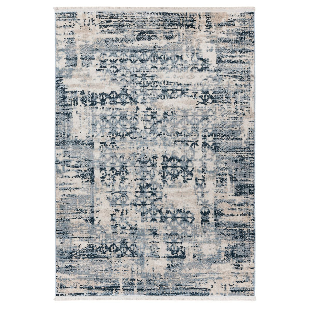 Floraya - Vloerkleed Adela - Blauw - Diverse afmetingen - 13mm dik - Laagpolig