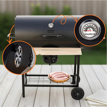 Afbeelding in Gallery-weergave laden, Floraya - Houtskoolbarbecue XL - Met ingebouwde thermometer - Zwart
