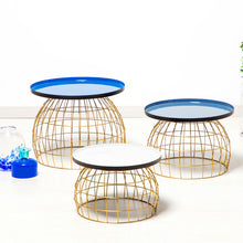 Afbeelding in Gallery-weergave laden, Floraya - Set 3 bijzettafels Laudatio - diverse kleuren - 40/45/50x26/32/42 cm
