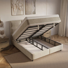 Afbeelding in Gallery-weergave laden, Floraya - Boxspring Verdo Beige met opbergruimte - 140/160/180x200/210/220cm
