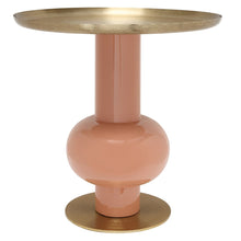Afbeelding in Gallery-weergave laden, Floraya - Bijzettafel Art Deco - Perzik/Goud - 50x50x50 cm
